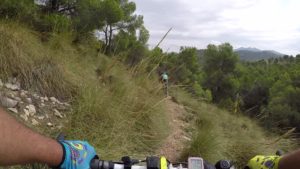 Descenso downhill MTB BTT Senda del Esparto en Sierra de la Pila por Comunidad Biker MTB