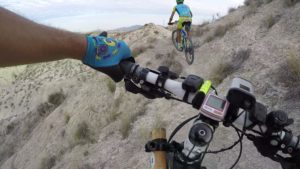 Ascenso por senda técnica en Rambla Salada por Comunidad Biker MTB