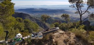 Vistas de los paisajes de la sierra de la Muela desde la senda del Aguilucho por Comunidad Biker MTB