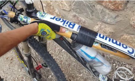 La caña selfie y el soporte lanzallamas en la bicicleta de montaña del comunitario Alonsojpd