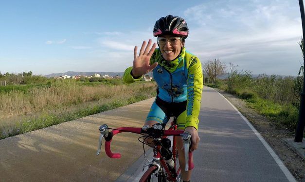 Crónica ruta ciclismo carretera con Kronxito y Patricia por orilla del río y Murcia
