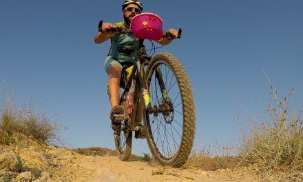 Crónica ruta MTB Molina Monte Aire Cabezo Blanco con estreno de cesta en bici de comunitario Kronxito y reflectores en bici de Alonso